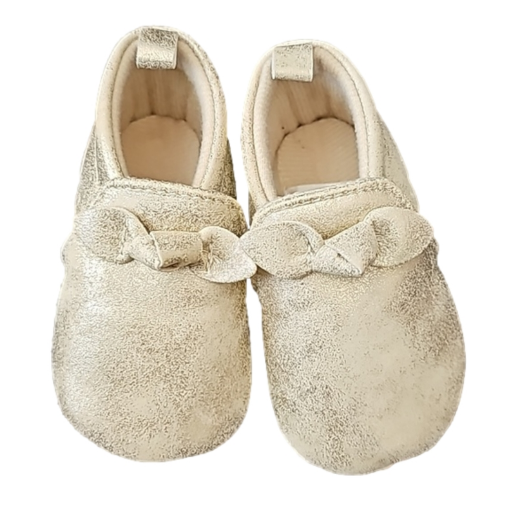 JUST ONE YOU by Carter's Metallic Gold Moccasins